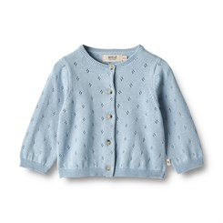 Wheat Knit Cardigan Maia - Blue summer